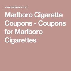 free marlboro coupons by mail